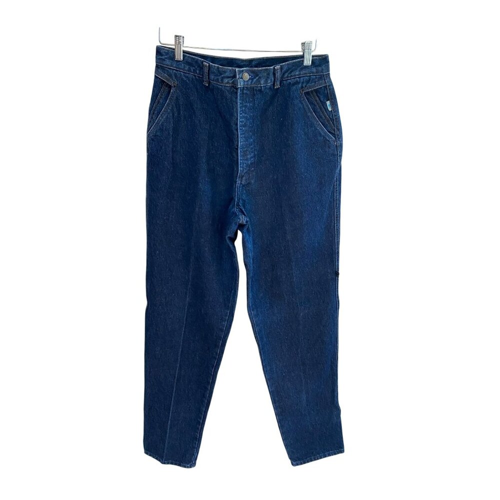 Vintage Rocky Mountain High-Waisted Blue Jeans 100% Cotton Women's Denim Jeans S